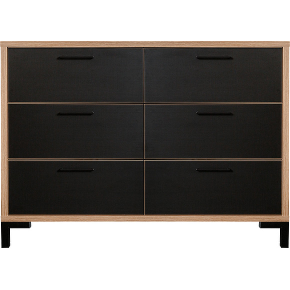 Тумба «Блэквуд» П558.09, Цвет: Дуб Вотан + чёрный