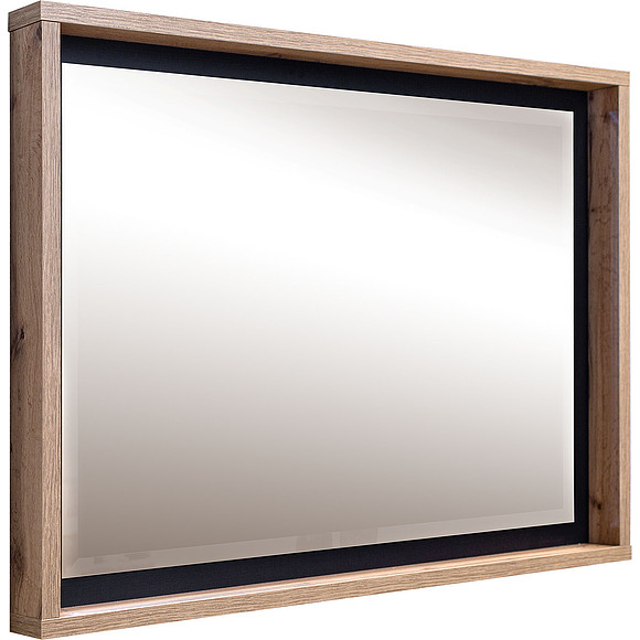 Зеркало «Блэквуд» П558.12, Цвет: Дуб Вотан + чёрный
