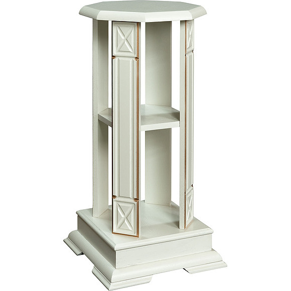 Подставка декоративная «Верди Люкс 2» П487.25, Цвет: Слоновая кость с золочением (Podstavka_dekorativnaya_Verdi_Luks_2_P487-25_slon_kost_s_zolocheniem.jpg) Подставка декоративная «Верди Люкс 2» П487.25, Цвет: Слоновая кость с золочением