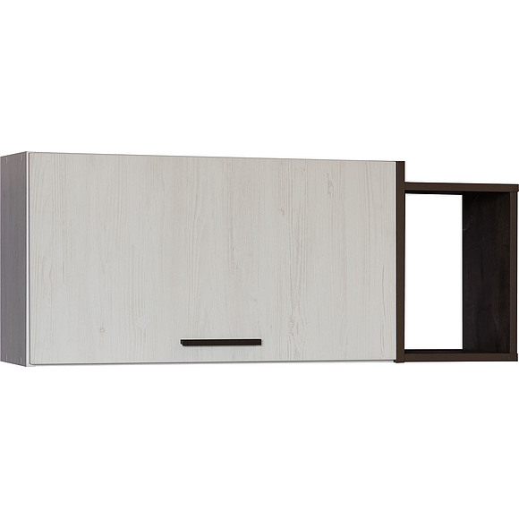 Полка навесная «Luna» П049.701, Цвет: сосна рандерс + оникс