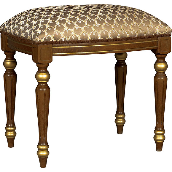 Банкетка «Премиум» 2056, Цвет: Черешня с золочением