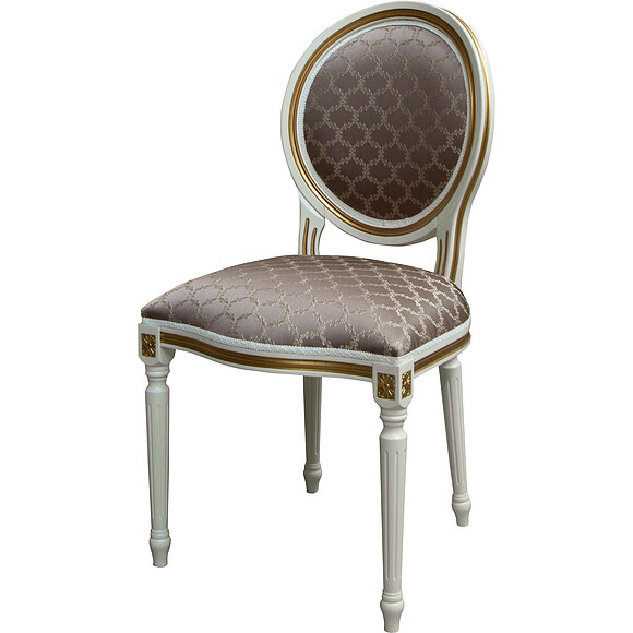 Стул «Премиум» П3101/S, Материал: ткань, Цвет: Слоновая кость с золочением