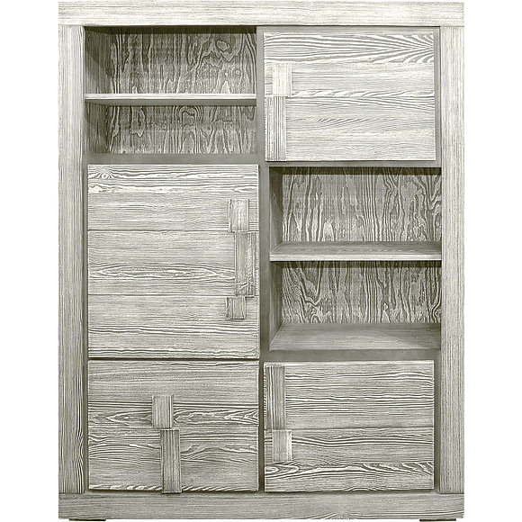 Шкаф комбинированный «Концепт 1996Бр» БМ780, Цвет: Дымка