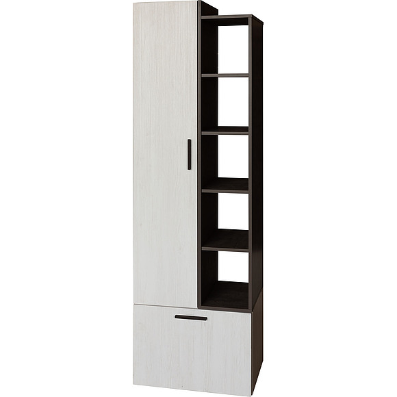 Шкаф комбинированный «Luna» П049.102, Цвет: сосна рандерс + оникс