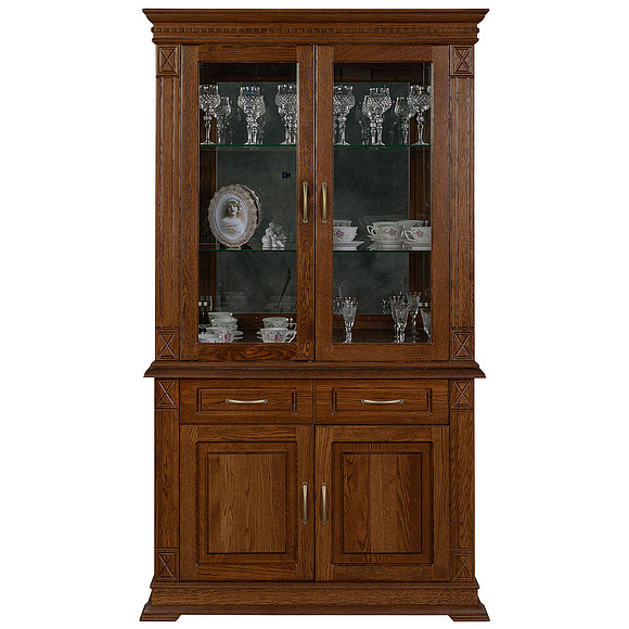 Шкаф комбинированный «Верди Люкс 2з» П487.19з, Цвет: Черешня