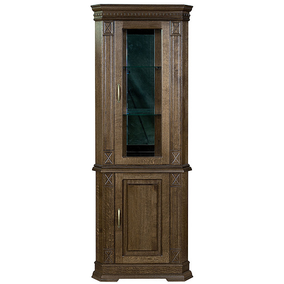 Шкаф комбинированный «Верди Люкс 1/1уз» П487.23з, Цвет: Табак