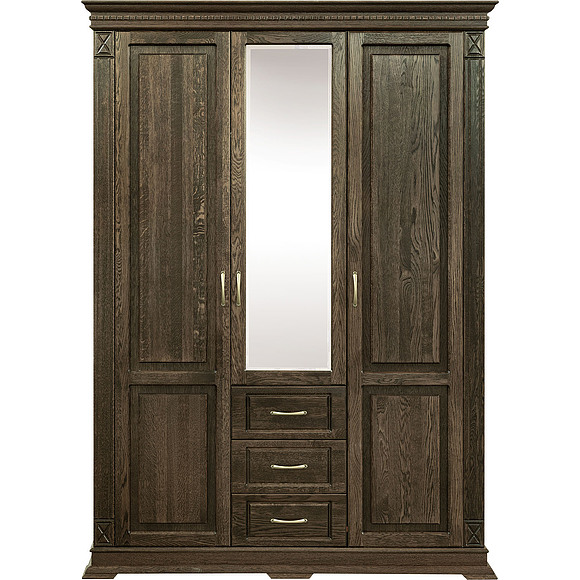 Шкаф «Верди Люкс» П434.10, Цвет: Табак