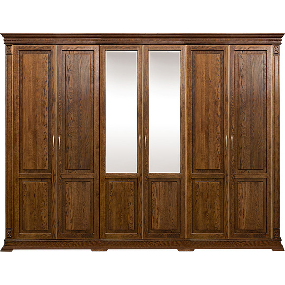 Шкаф «Верди Люкс» П434.13, Цвет: Черешня с золочением