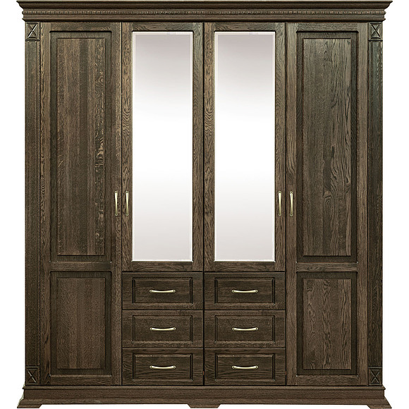 Шкаф «Верди Люкс» П434.01, Цвет: Табак