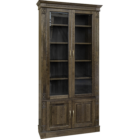 Набор мебели для библиотеки «Верди Люкс 3» П523.Н3, Цвет: Табак