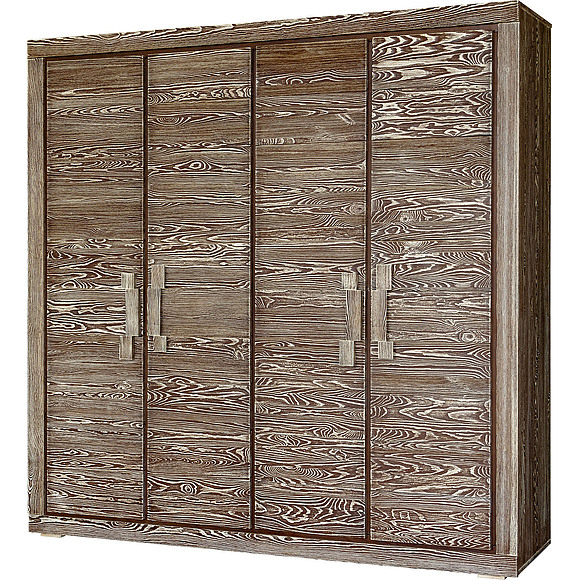 Шкаф 4-х дверный «Концепт 2439Бр» БМ781, Цвет: Табак