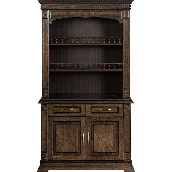 Шкаф комбинированный «Верди Люкс 2/1» П487.41, Цвет: Венге