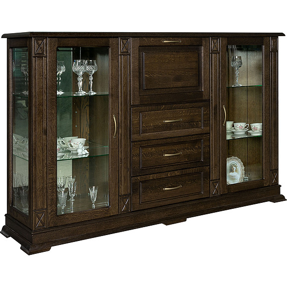 Шкаф комбинированный «Верди Люкс 3/3з» П487.13з, Цвет: Венге (Shkaf_kombinirovannii_Verdi_Luks_3-3z_P487-13z_venge-1.jpg) Шкаф комбинированный «Верди Люкс 3/3з» П487.13з, Цвет: Венге