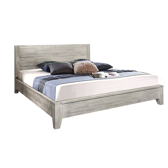 Кровать двойная «Концепт», Цвет: Дымка, Спальное место: 2000x1400 мм, Размер: 1577x2172x1000 мм