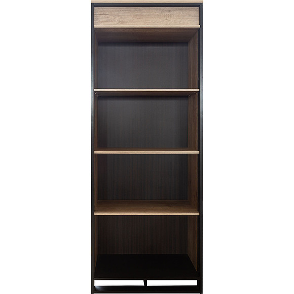 Стеллаж «Каньон» П561.26-1, Материал: каркас без подсветки, Цвет: Дуб Каньон+чёрный