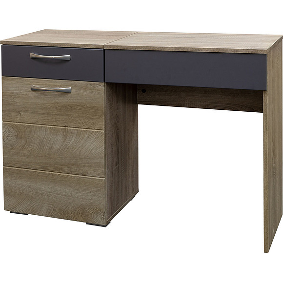 Стол туалетный «Амаранти» П571.05, Цвет: Дуб тобакко синхро + Шагрень графит