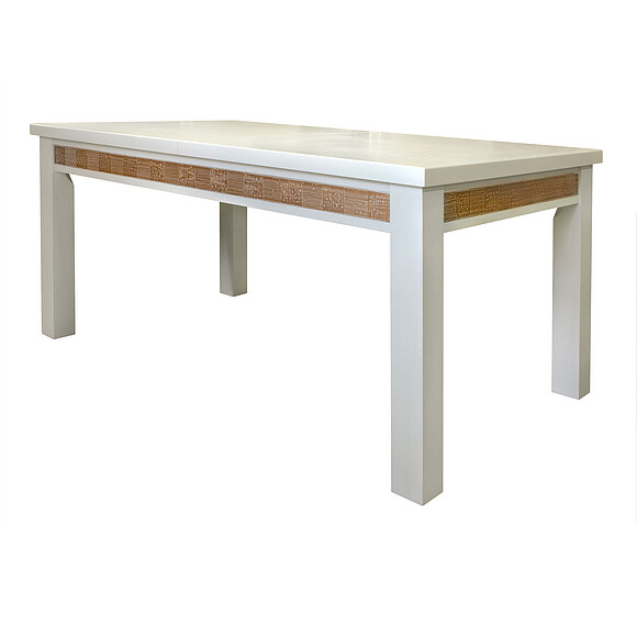 Стол «Тунис 1Р» П352.02, Цвет: Слоновая кость с золочением