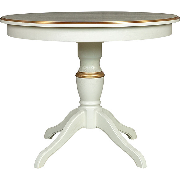 Стол «Верди 11» П317.01, Цвет: Слоновая кость с золочением