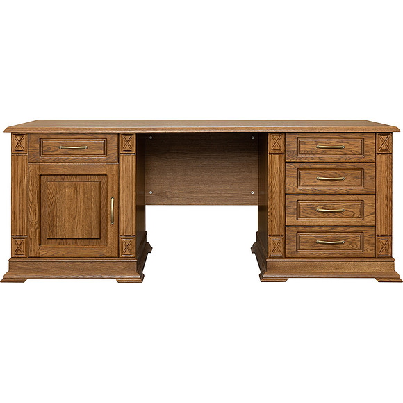 Стол письменный  «Верди Люкс 7» П432.12, Цвет: Дуб рустикаль