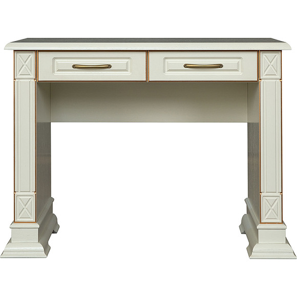 Стол «Верди Люкс» П434.16, Цвет: Слоновая кость с золочением