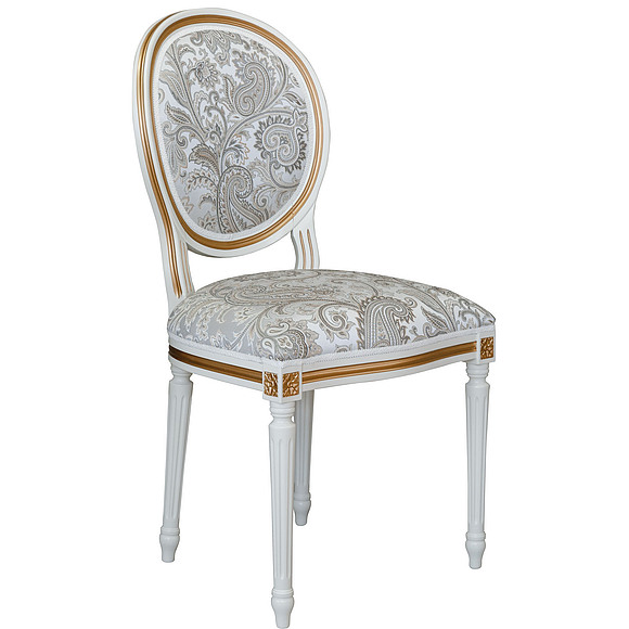 Стул «Премиум» П3100/S, Материал: ткань, Цвет: Слоновая кость с золочением