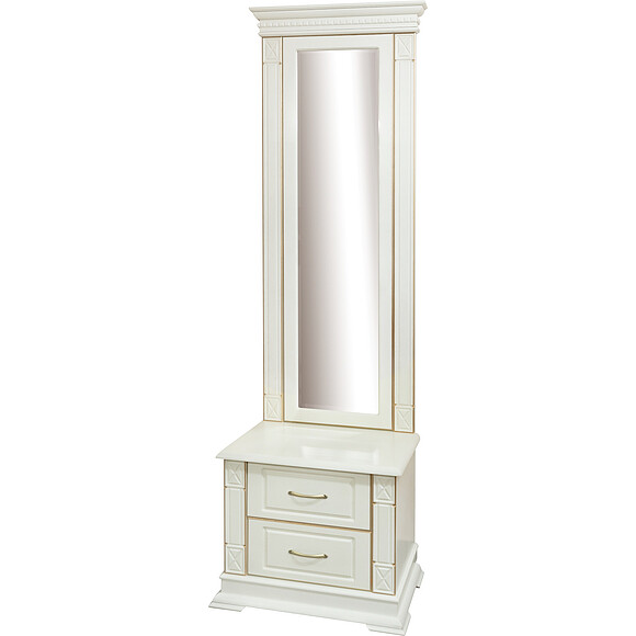 Трюмо «Верди Люкс» П433.08Z, Цвет: Слоновая кость с золочением