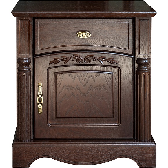 Тумба прикроватная «Паола 2162» БМ671, Цвет: Горячий шоколад