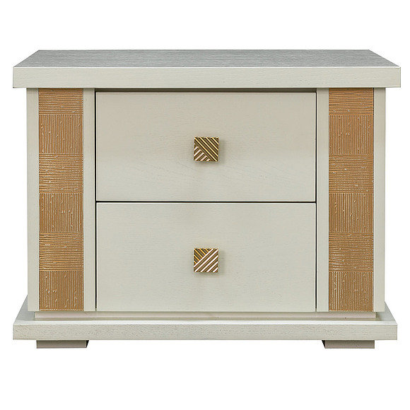 Тумба прикроватная «Тунис» П344.04, Цвет: Слоновая кость с золочением