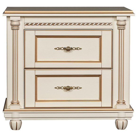 Тумба прикроватная «Валенсия» П254.20, Цвет: Античная темпера с золотом