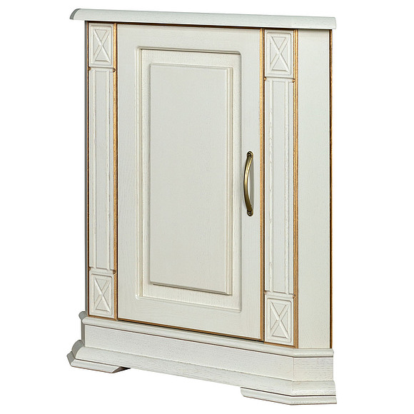 Тумба «Верди Люкс 1/1у» П487.15-01, Цвет: Слоновая кость с золочением (Tumba_Verdi1-1u_P487-15-01_slonkost_zoloto.jpg) Тумба «Верди Люкс 1/1у» П487.15-01, Цвет: Слоновая кость с золочением