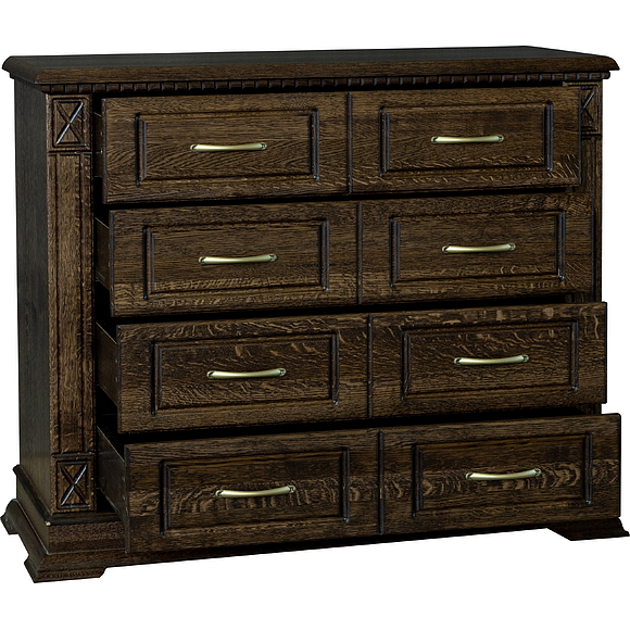 Комод «Верди Люкс» П434.02, Цвет: Табак