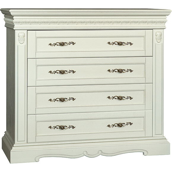 Комод «Милана 11с» П294.11с, Цвет: Слоновая кость