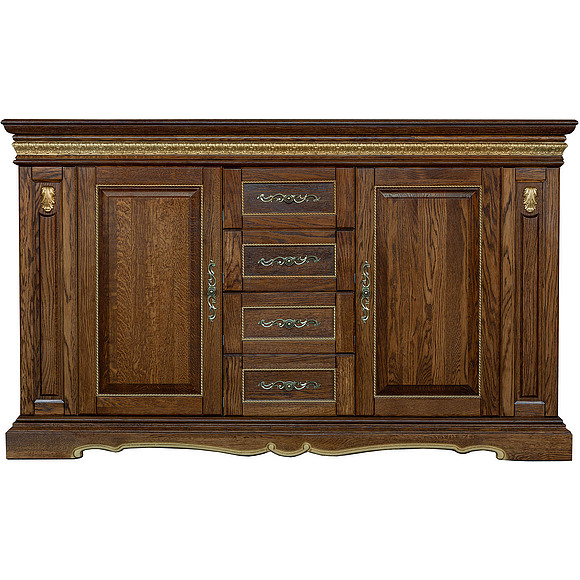 Тумба «Милана 14/1с» П265.14/1с, Цвет: Черешня с золочением (Tymba_Milana_14-1C_P265-14-1c_chereshnya_s_zolocheniem.jpg) Тумба «Милана 14/1с» П265.14/1с, Цвет: Черешня с золочением