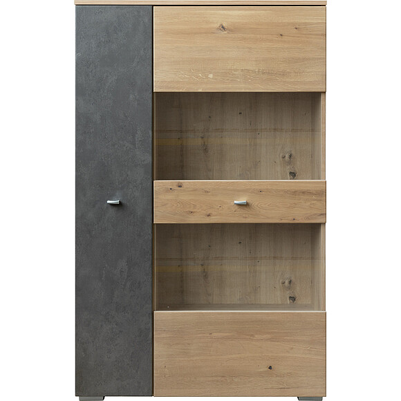 Шкаф навесной «Тренд» П578.11, Цвет: Дуб натуральный + «Roxy Grau»