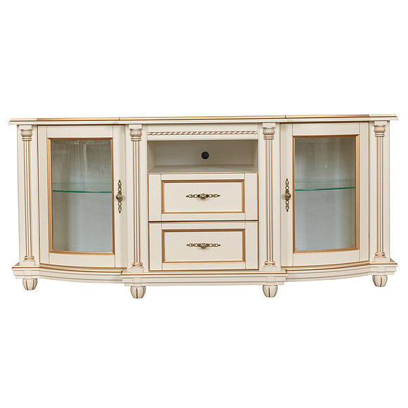 Тумба «Валенсия ТВ3с» П244.30, Цвет: Слоновая кость с золочением