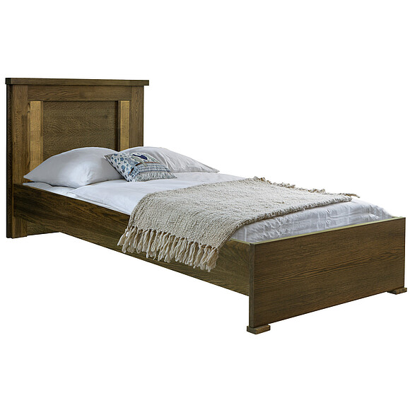 Кровать одинарная «Тунис» П344.08, Цвет: Венге+золото, Спальное место: 2000x900 мм