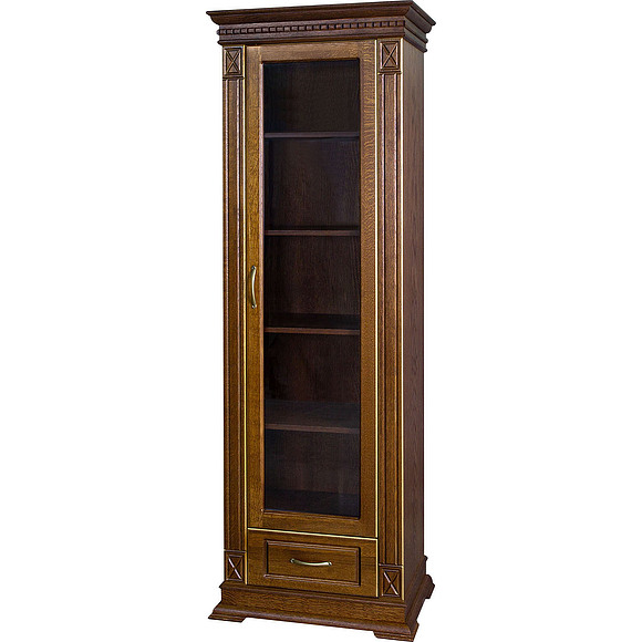 Шкаф «Верди Люкс 1/1» П487.26, Цвет: Черешня с золочением