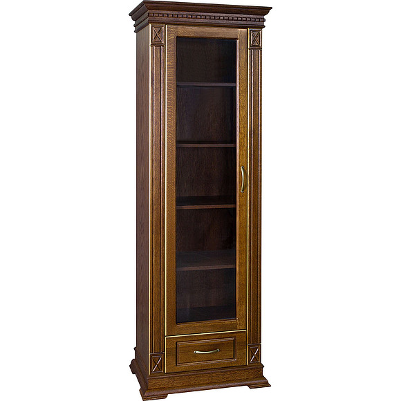 Шкаф «Верди Люкс 1/1» П487.26-01, Цвет: Черешня с золочением