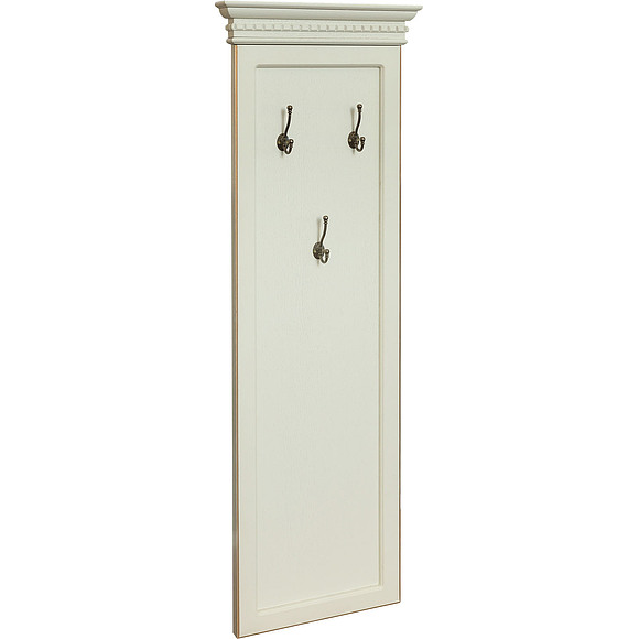 Вешалка настенная для прихожей «Верди Люкс» П433.28, Цвет: Слоновая кость с золочением