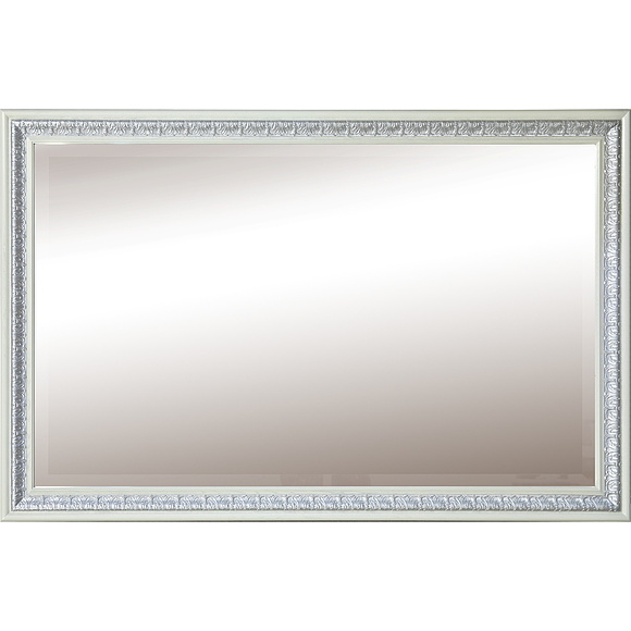 Зеркало настенное «Милана 18» П265.18, Цвет: Слоновая кость с серебром