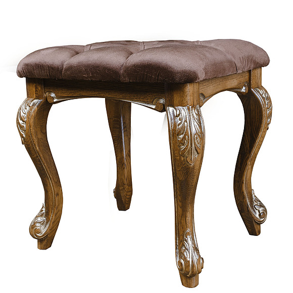 Банкетка «Альба 26» П524.26, Цвет: Палисандр с золочением (alba_26_524_26_pal.jpg) Банкетка «Альба 26» П524.26, Цвет: Палисандр с золочением