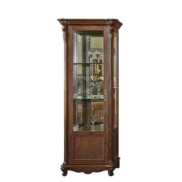 Шкаф с витриной «Алези 8» П350.08-01, Цвет: Табак