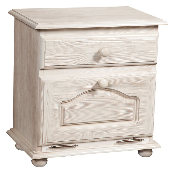 Тумба прикроватная «Лотос 1093» БМ701, Цвет: Брашированный крем