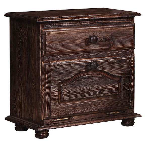 Тумба прикроватная «Лотос 1093» БМ701, Цвет: Брашированный мокко