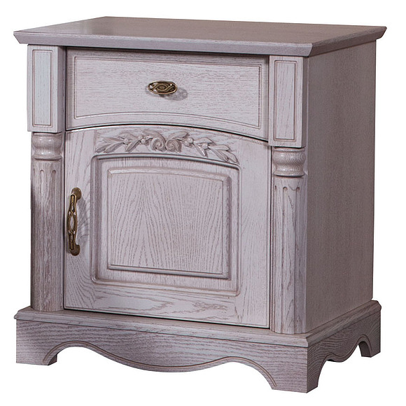 Тумба прикроватная «Паола 2162» БМ671, Цвет: Розовый пепел