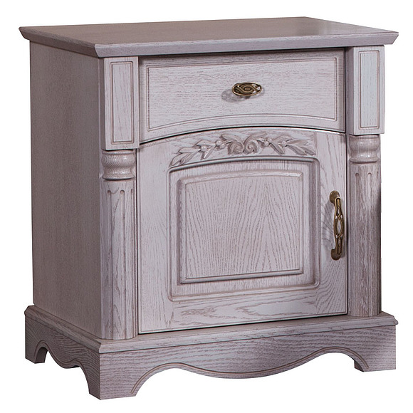 Тумба прикроватная «Паола 2162-01» БМ671, Цвет: Розовый пепел