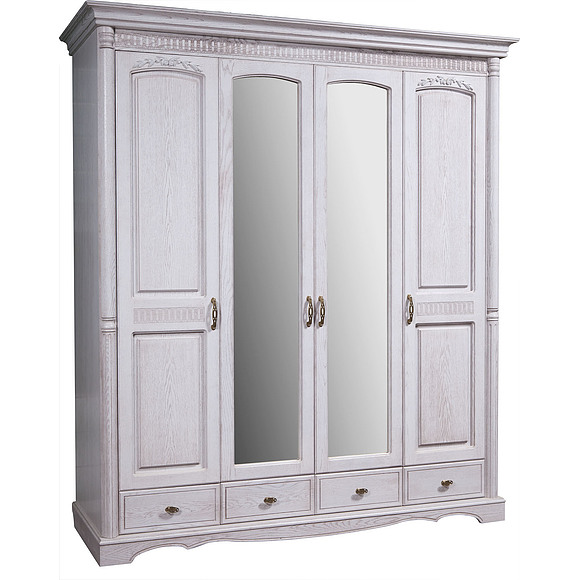 Шкаф для одежды 4д «Паола 2164-01» БМ671, Цвет: Розовый пепел