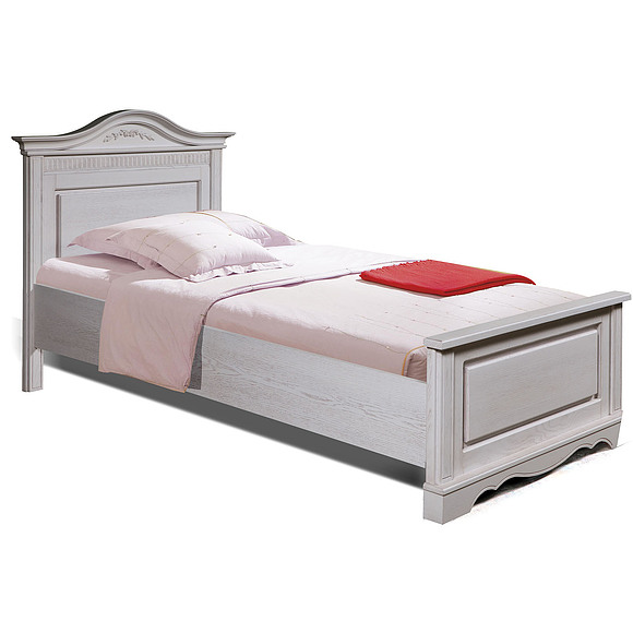 Кровать одинарная 1-09 «Паола 2168» БМ671, Цвет: Розовый пепел