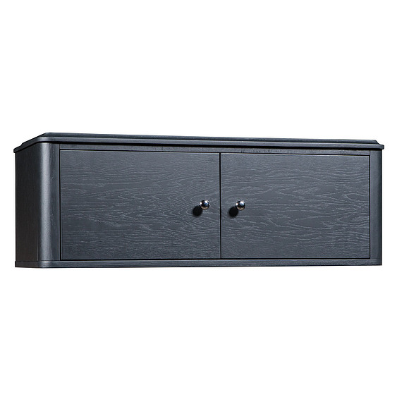 Шкаф навесной 2д «Тиффани 2426» БМ680, Цвет: Антрацит