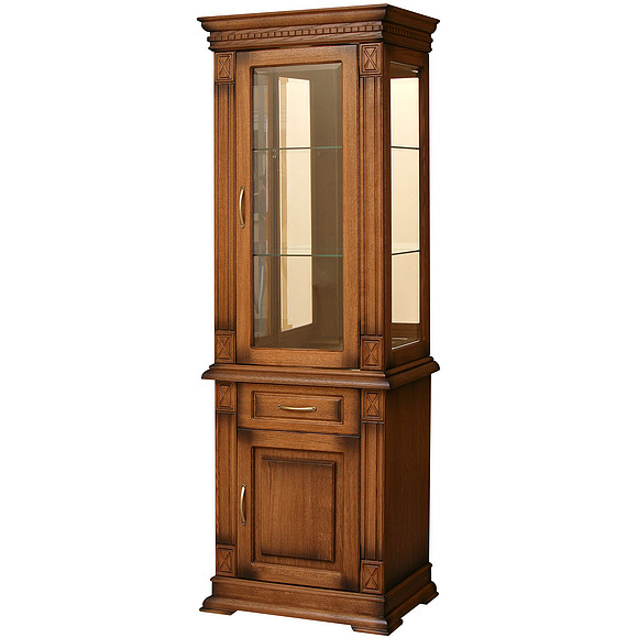 Шкаф комбинированный «Верди Люкс 1з» П487.34, Цвет: Черешня